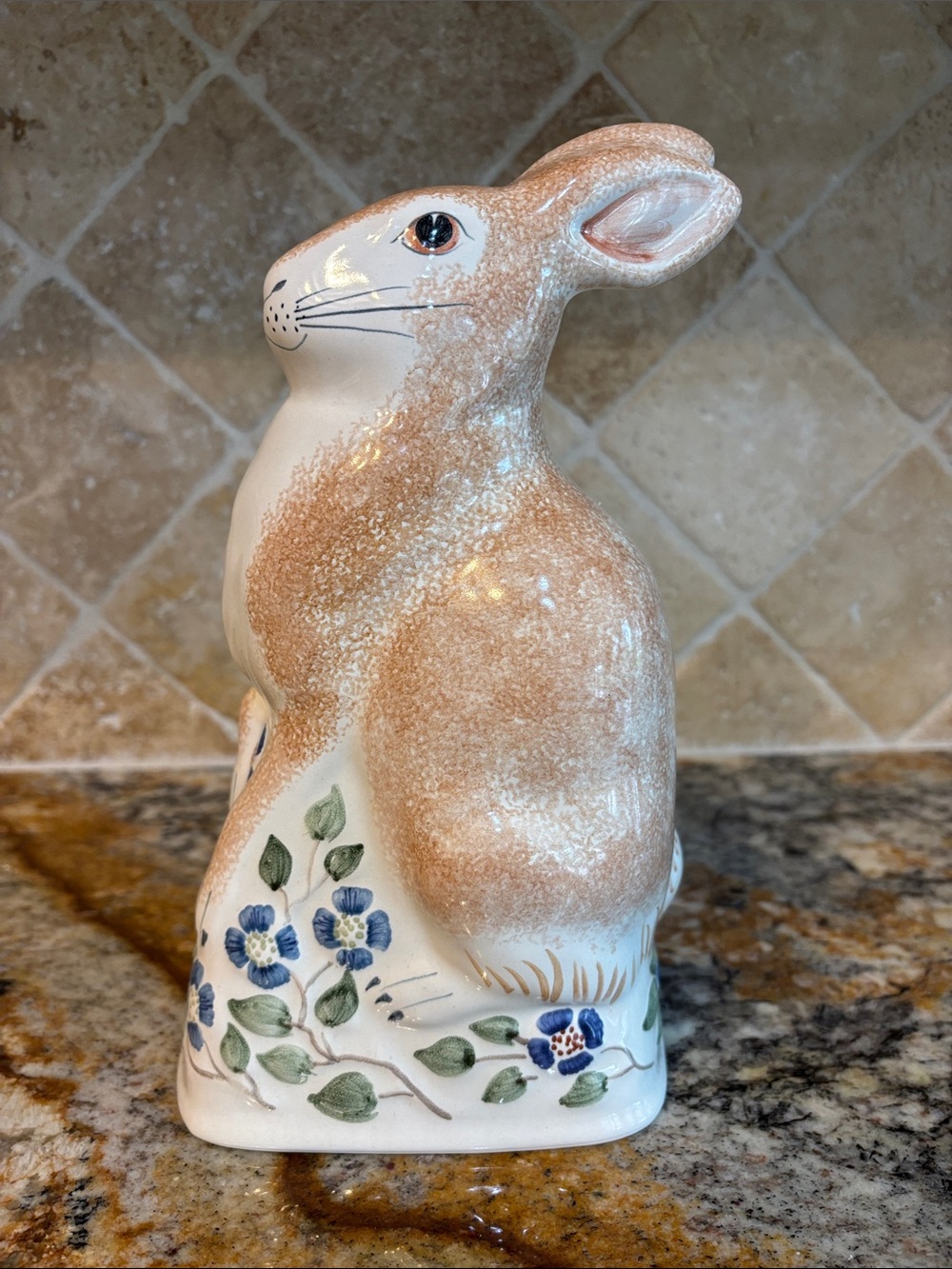 Rye Pottery Ceramic Bunny Figurine -Handmade in England